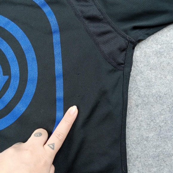 Nike Shirt Womens Medium Black Long Sleeve NikeFIT Dry Running Athletic Top - Picture 9 of 10